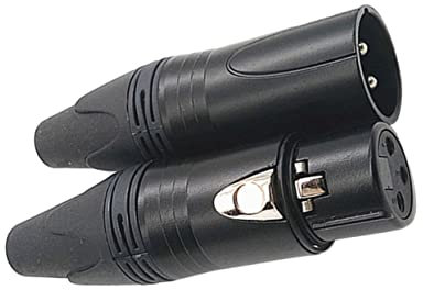 VICASKY 2st 3-adriger XLR-Kopf Weiblicher Stecker Audio-buchse Verbinder Mikrofon Stecker Für Audiobuchse 3-poliger Stecker XLR-stecker XLR-lötanschluss Kabel Kupfer -Kopf Stoßverbinder