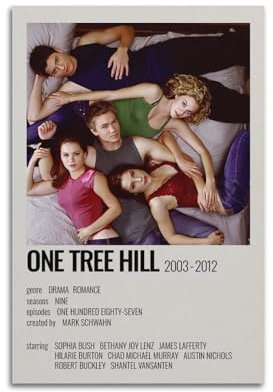 Generisch One Tree Hill Leinwand-Poster, Wandkunst, dekoratives Wohnzimmer-Poster, Schlafzimmer-Poster, 20 x 30 cm, ungerahmter Stil