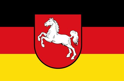 2 × Niedersachsen Aufkleber Sticker 8 × 5 cm – Doppelpack Vinyl-Aufkleber | Wetterfest & UV-beständig | Autoaufkleber für Auto, Laptop & glatte Flächen
