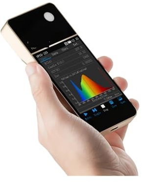 Digitales UVA/UVB-Messgerät Tragbares Lichtspektrometer CCT CRI Meter Lux Test Hintergrundbeleuchtetes LCD, Speicherfunktion