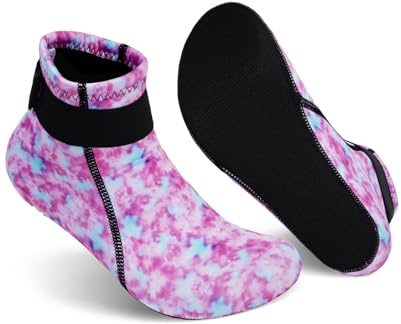 Gogokids Calzini Neoprene da 3 mm per Bambini, Calze Termiche Antiscivolo, Calze Piscina per Ragazzi Ragazze, Calze Snorkeling per Surf Kayak Nuoto Immersioni Sport Acquatici | Neoprene da 3 mm, chiusura in , mantiene il caldo, per spiaggia, beach volley, surf, immersioni, ragazzi e ragazze