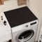 Highdi Housse de Protection pour Machine à Laver Top, Monochrome Coussin de Machine à Laver Antidérapant Housse de Machine à Laver pour Machine à Laver Ou Sèche-Linge (Noir,60x90cm)