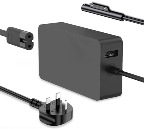 Surface Pro Charger for 65W Windows Microsoft Surface Pro 9 8 7+ 7 6 5 4 3 X Surface Laptop 5 4 3 2 1 Studio Go Surface Go 3 2 1 Tablet Surface Book 3 2 1 Charger Supply Adapter