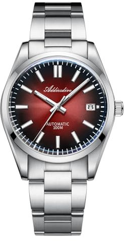 ADDIESDIVE Luxus automatikuhr Herren Blasenspiegel-Saphirglas NH35A Leuchtend 100 m wasserdicht analoge Uhr Mit Edelstahlarmband AD2071