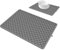 Estera de secado de vajillas – Escurridor para platos, alfombra de secado de silicona | Alfombra de secado de vajilla de doble capa, Gadget de cocina Durable y antideslizante, escurridor de platos p