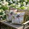 Cirzone Outdoor Kissenbezüge 2 Stück 45 x 45 cm Dekorative Outdoor Kissen Wasserfest Blumenmuster mit Frühlingslibelle Kissenbezüge Werden für Sofakissen Garten Outdoor