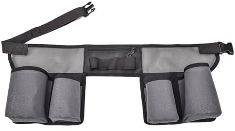 Window Cleaning Belt, Cleaning Tool Belt Waist Tools Bag Belt Bottle Holster with 4 Pockets, Adjustable Waist Tools Bag, Portable Tool Belt for Custodial, Housekeeping