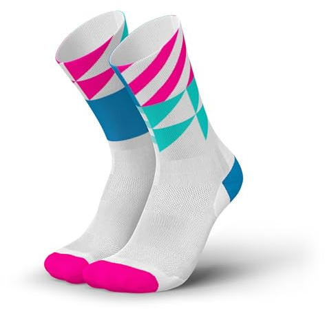 INCYLENCE ULTRALIGHT Laufsocken für Damen und Herren, atmungsaktiv und sehr dünn, 1 Paar (DE/NL/SE/PL, Numerisch, 39, 42, Regular, Regular, Elements White Blue Pink)