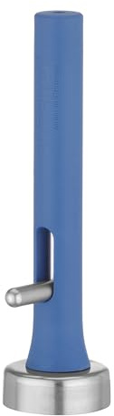 HENDI Falafel Portionierer, Stöckel, zum Formen von Falafel, Fleischbällchen und Patties, Falafel Maker, Falafel-Schaufel, Burgerpresse, 1/70, ø40x150mm, Edelstahl, Nylon, Blau