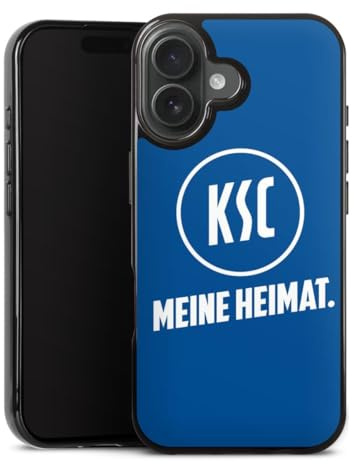 Silikon Hülle kompatibel mit Apple iPhone 17 Case schwarz Handyhülle Karlsruher SC KSC Statement