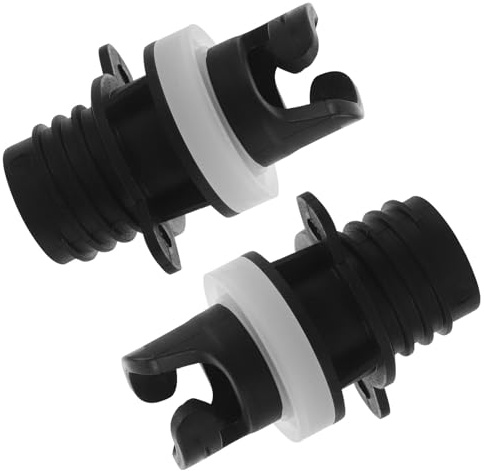 IDEANATEGRATE 2pcs Air Pump Valve Adaptor for Inflatable Devices, Quick Connect and Quick Installation, Made of Wear Resistant Pvc Material, Suitable for Outdoor Adventures and Kayak Accessories