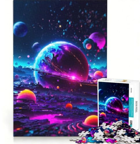 1000-teiliges Puzzle für Erwachsene Zerlegung der Realität, Familienspiel, Heimdekoration, geeignet für die Schreibtischdekoration 38x52cm