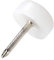 Adsamm® / 32 x Kunststoffgleiter mit Nagel / Weiß / Ø 13 mm / rund / Möbelgleiter mit Nagel / Möbel- und Bodenschutz in Adsamm® Qualität