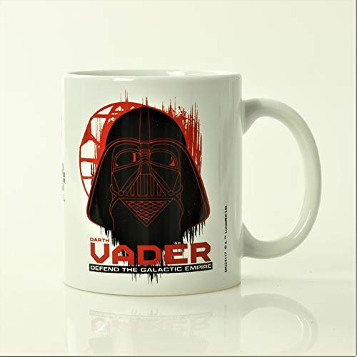 Star Wars Rogue Uno Darth Vader Taza de cerámica, Multicolor