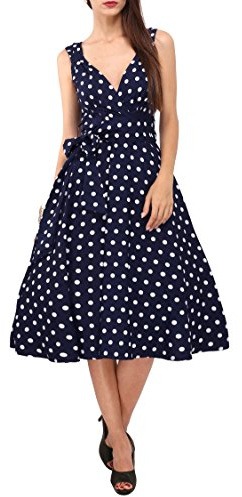 Robe pour Femme des années 40 des années 50 Swing Vintage Rockabilly Mesdames Retro Prom Party Robes Plus Size