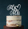Cake Topper, Mr & Mrs, Tortenstecker, Tortefigur Acryl, Hochzeit Hochzeitstorte Kuchenaufstecker (Weiß)
