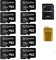Cloudisk Pack of 10 Micro SD Card 128MB (128 MegaBytes, Not GB) for Small Files, Not Compatible with Camera, Phone, Drone or CCTV