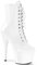 Pleaser ADORE-1020 Damen Plateau Stiefelette, Lack Weiß, EU 42.5 (US 12)