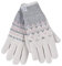HEAT HOLDERS - Damen Winter Fleece Strick Elegant Norwegermuster Handschuhe (S/M, Cream (Trondheim))