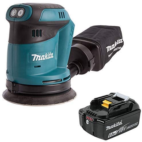 Makita DBO180 18V Li-ion Random Orbit Sander Cordless with 1 x 6.0Ah Battery
