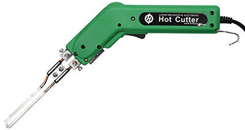 Huanyu Heißschneider 100W-250W Heißmesser Elektrisches Styroporschneider 600 ℃ Heißschneidegerät für Schwamm Wandtuch Stoff Seil Gurtschaum (220V, 150W+10cm gerade Messer)