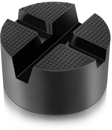 DEDC Floor Jack Pad,Universal Thickened Rubber Pinch Weld Jack Adapter Pad/Puck, Car Lift Frame Rail Protection Accessories -1 Pc
