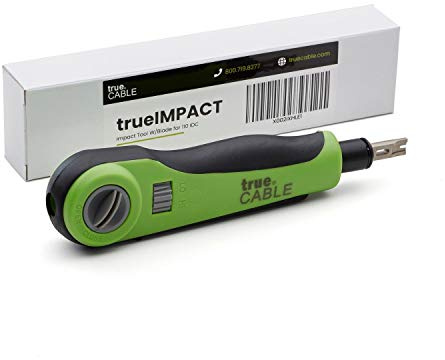 TrueCable Schlagwerkzeug, mit Klinge für 110 IDC, Keystone-Buchsen und Patch-Panels, TrueIMPACT