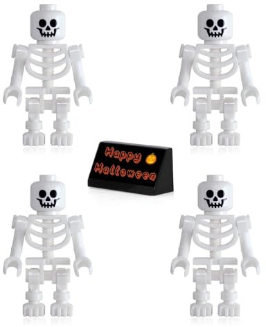 LEGO Pirates of The Caribbean Minifigure - Skeletons (4 Pack) with Free Side Display