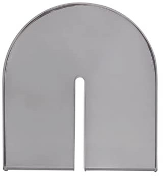 Buchstütze, Glas, Rauchfarben