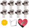 Sourcemall Lot de 8 pinces à nappe en acier inoxydable imitation abeille, supports de nappe idéaux pour la maison, les pique-niques, les fêtes