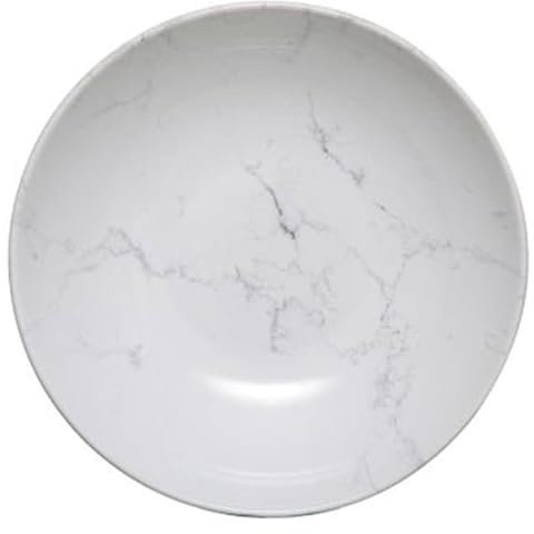 Secret de Gourmet - Lot de 6 Assiettes Creuses Geom 20cm Blanc