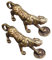 FAVOMOTO 2 Stück Chinesische Fengshui Handgemachte Messing Tiger Statue Glück Statuen Desktop Figur Home Office Einweihungsparty Geschenk