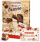 Onza Adventskalender kinderschokolade - Kinder Adventskalender 2024 mit kinderschokolade und Kinder Mini-Pralinen – Adventskalender mit leckeren Schokoladen-Spezialitäten – 167g