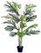 Outsunny Palma Pianta Artificiale in Vaso da 150cm, Pianta Finta da Interno per Decorazione Casa, Ufficio, Interni ed Esterni