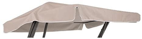 PATIO Sonnendach für Hollywoodschaukel Joker 214 x 122 cm Hollywoodschaukel Ersatzdach Dachbezug Dachplane für Gartenschaukel aus Polyester cappuccino