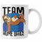 Trendation - Team Home Office Tasse Geschenk Gadget Geschenkidee Kollegin im Homeoffice (Weiß)