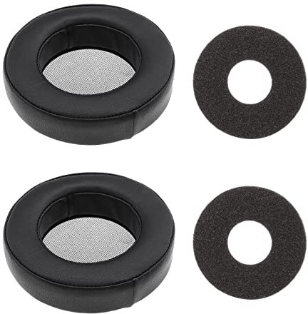 1 Paar Ohrpolster, kompatibel mit AKG K701 K702 Q701 Q702 K601 K612 K712 Ohrpolster, Protein-Leder, Reparatur für Kopfhörer, Schwarz