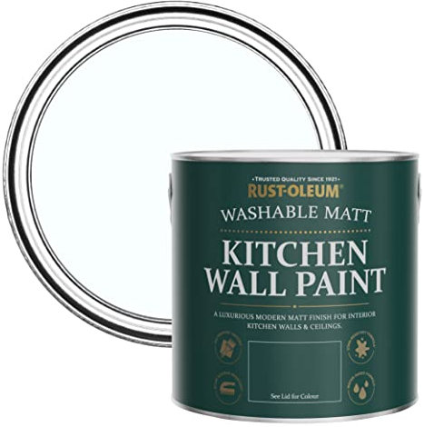Rust-Oleum Light Blue Washable Kitchen Wall Paint in Matt Finish - Icecap 2.5L