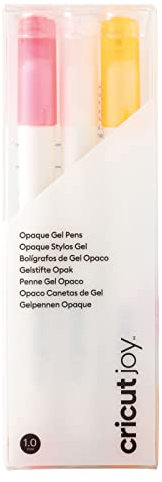 Cricut 2009380 Opaque Gel Pen Set | Weiß, Rosa, Orange | Mittelpunkt 1, 0 mm | 3 Pack | Zur Verwendung Joy, mehrfarbig, Joy
