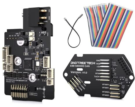 BIGTREETECH EBB SB2209 CAN with Pre-Crimped 30-Pin Wire NTC 100K Thermistor for Voron StealthBurner 3D Printer Parts Hotend Klipper Canbus Extruder HeadTool Max31865 Adapter Board