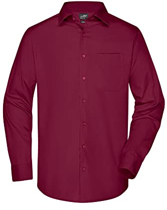 James & Nicholson Herren Langarm Business Hemd - Klassisches Herrenhemd in 11 Farben