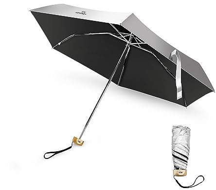 JJC Ombrello fotografico riflettente per pioggia e sole, copertura antipioggia portatile resistente alle intemperie per fotocamera fotografica, blocca i raggi UV, accessorio per la luce di riempimento