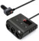 180W Caricabatterie da Auto, 9in1 Sdoppiatore Presa multipresa accendisigari per Auto USB-C PD USB QC3.0, Adattatore per Accendisigari 12V/24V con 3 Prese & 6 Porte USB con Display LED per Dash Cam