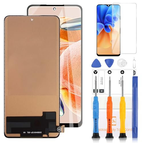Pantalla LCD para Xiaomi Redmi Note 12 PRO 4G 2209116AG 2209116AG Pantalla para Redmi Note 12 PRO 4G LCD Touch Screen Digitizer Asamblea de Repuesto con Herramientas (Negro, TFT Highlight Version)