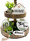 6 Pieces Farmhouse Tiered Tray Decor Beautiful Sweet Home Wood Sign Artificial Plant Rustic Tray Decorations Centerpiece Set for Home & Kitchen Decor(Tiered Tray NOT Included)