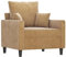 vidaXL Sessel, Sofa Relaxsessel mit gepolstertem Sitz Armlehnen, Fernsehsessel Loungesessel mit Metallgestell, Polstersessel Ruhesessel, Braun Samt