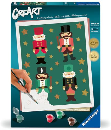 Ravensburger CreArt 23893 Christmas Nutcracker Delight Paint by Numbers Adults from 12 Years
