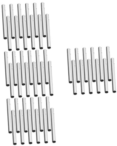 Sosoport 48 STK Material für Windspiele Windspiel Teile selber Machen Windspiel ersatz Windspiel DIY Metallrohr Windspielröhre aus Metall Schüttgut Komponente Machen Luftkanal