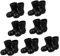 BESTonZON 14 Paare Weihnachtsstiefel Ministiefel Weihnachtsmannschuhe Modell Puppenhauszubehör 7 Paar Mini-zubehör Miniatur-hausmöbel Mini-Schuhe Basteln Suite Mikroszene Plastik Weihnachten