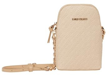 Carlo Colucci Minitasche in Bastoptik Beige OS